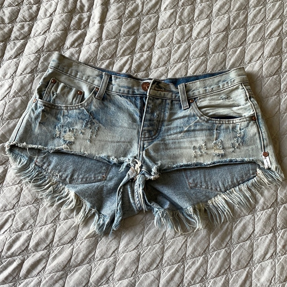 One X One Teaspoon Denim Shorts